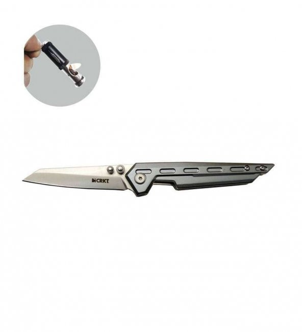 Supertrend CRKT Serisi 3301 GRİ 18 CM Wing Bıçak Lüx Set