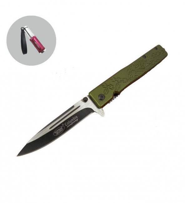 Supertrend Columbia Serisi ZH240-22 CM Haki Bıçak Lüx Set