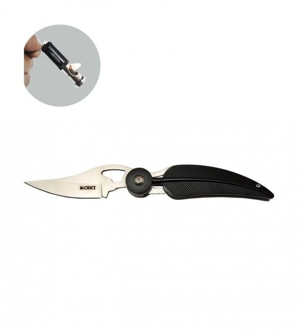 Supertrend CRKT Serisi 6077 BK 18.5 CM Xeaf Tüy Bıçak Lüx Set