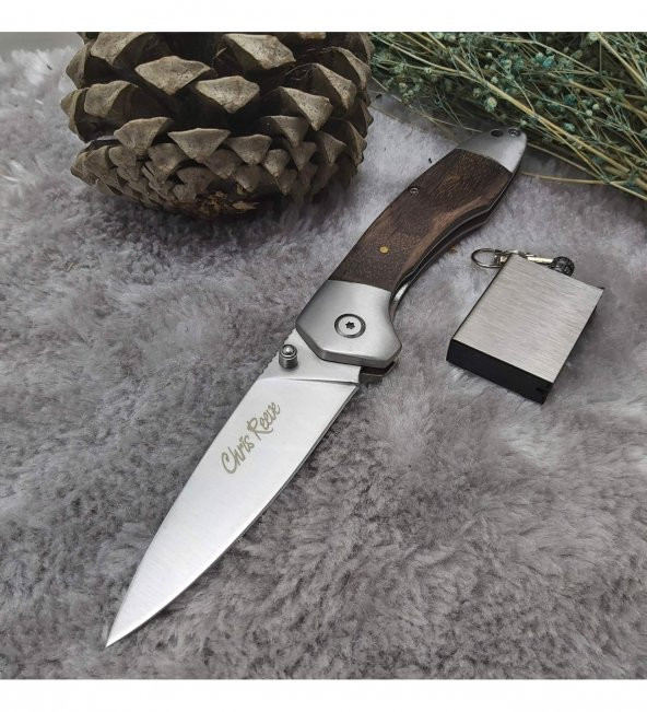 Supertrend Chris Reeve Ahşap Desenli Manuel Bıçak 129