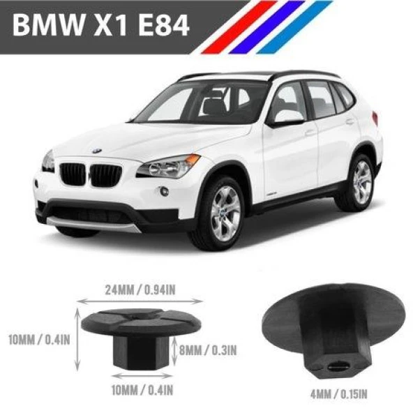 Bmw X1 E84 Tampon Davlumbaz Klipsi 25 Adetli Paket 51711958025