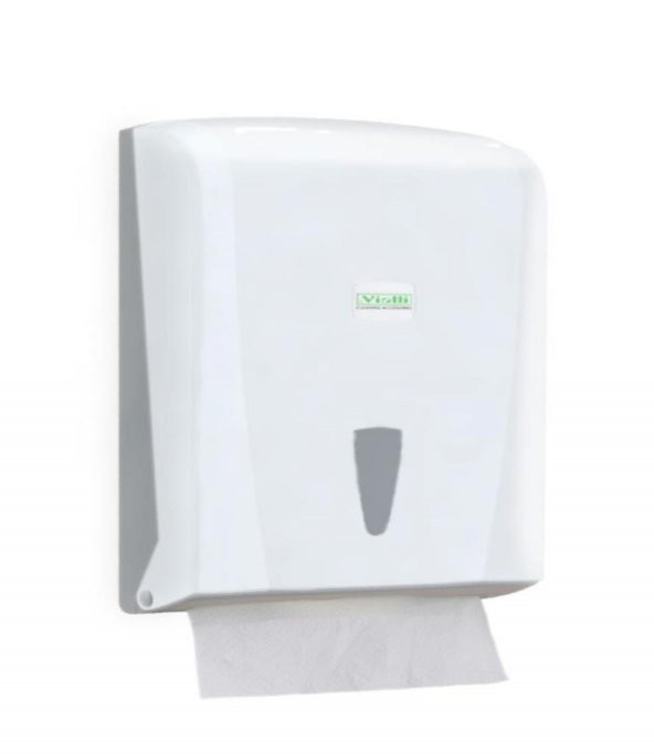 Omnipazar Vialli K21 Z Katlı Kağıt Havlu Dispenseri 400lü Beyaz