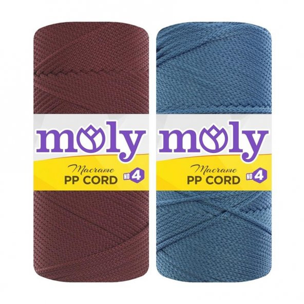 Moly PP Cord Polyester Makrome El Örgü İpi 200 gr