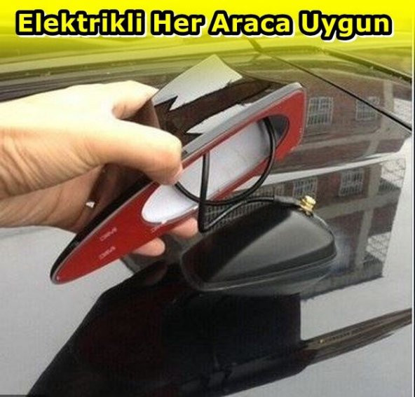 NKT GROUP Elektrikli Her Araca Uygun Siyah Shark Köpek Balığı Balina Tavan Anteni E.M. - 2