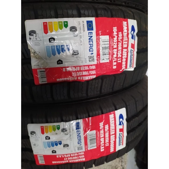 195/70R15C LT 104/102R 8PR GT RADİAL MAXMILER AllSEASON 2023 ÜRETİM - 4