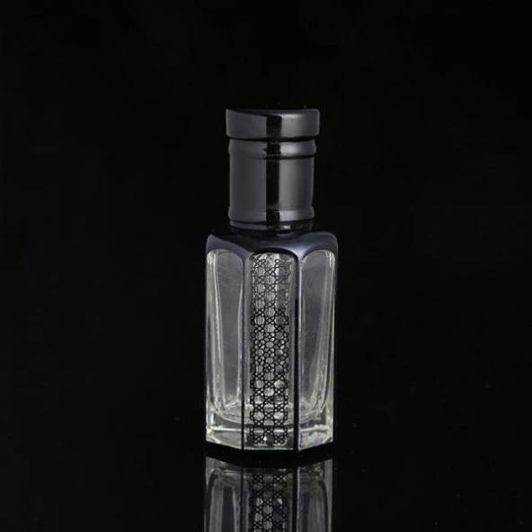 3ml Rollon Cam Parfüm Şişesi Black ERB114-3ML-B