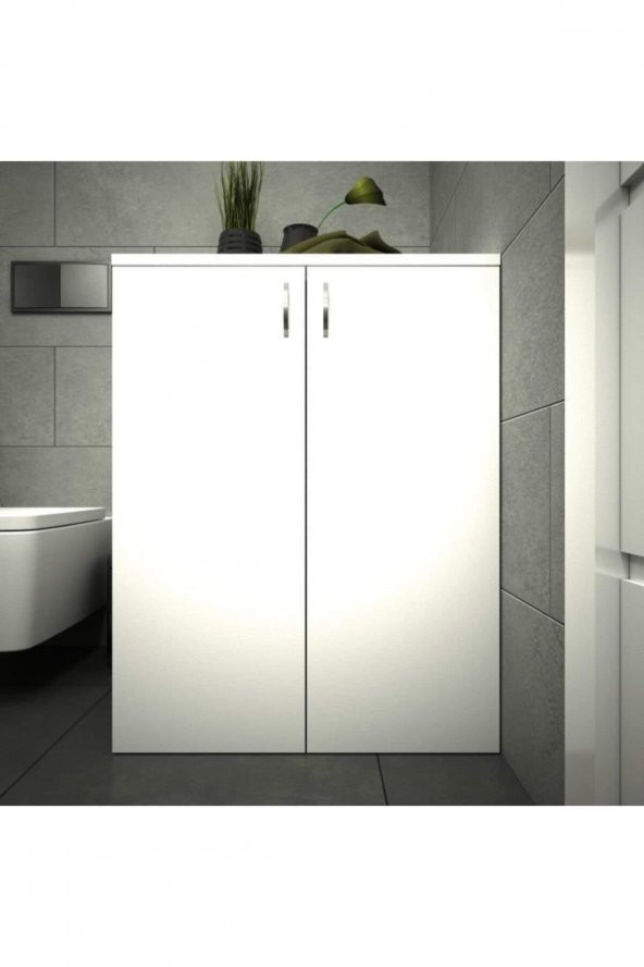 Mine Çamaşır Makinesi Alt Dolabı Beyaz - 2