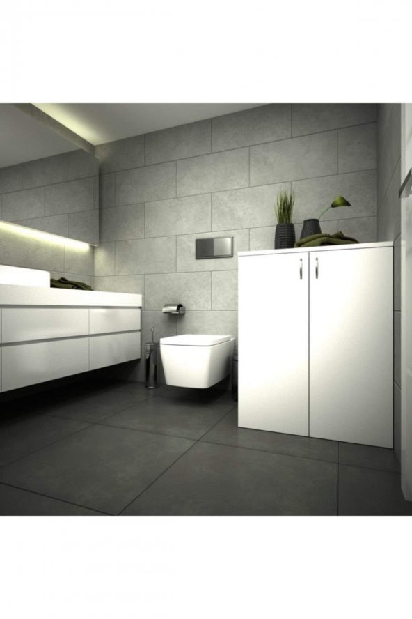 Mine Çamaşır Makinesi Alt Dolabı Beyaz - 3