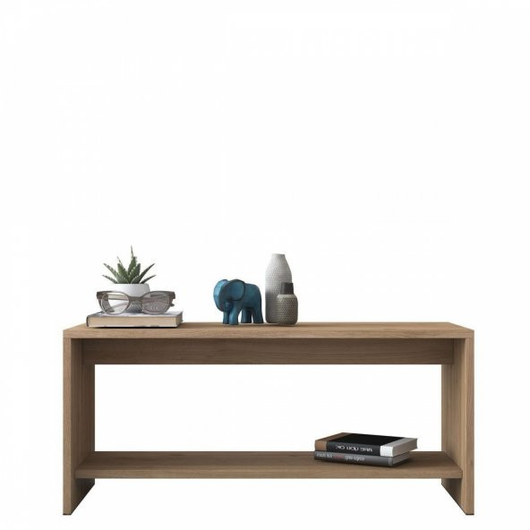 Orta Sehpa Modern Raflı Sepet Ceviz - 3