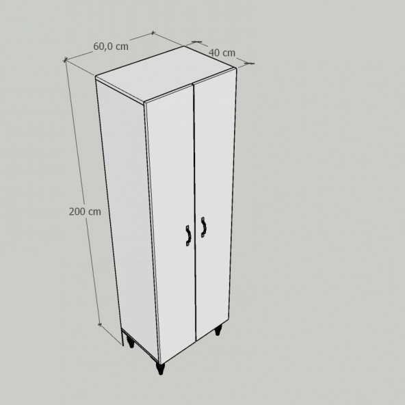 Ünüvar Konsept ÖMER 2 KAPAKLI GARDROP - Resim 5