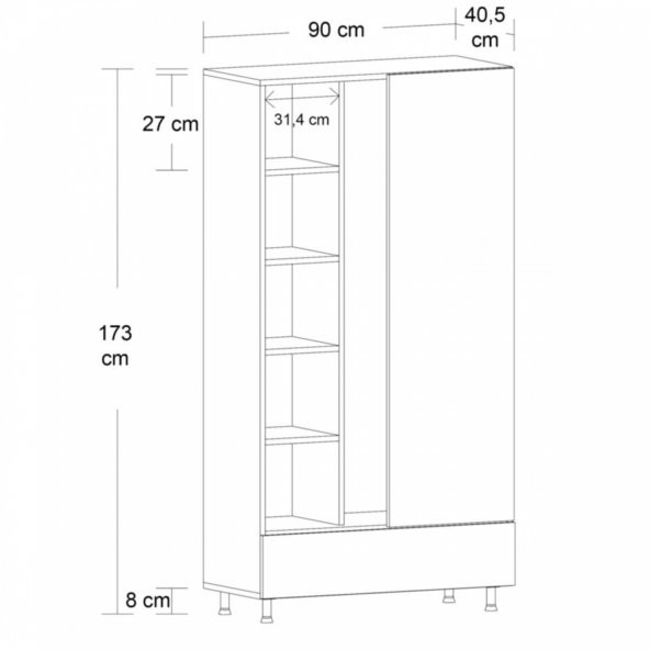Gar2 Kapaklı 90 Cm - 3