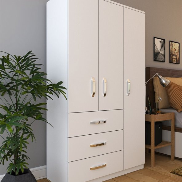 Ünüvar Konsept Emre Lüx 3 Kapı 3 Çekmeceli Gardrop - Resim 2