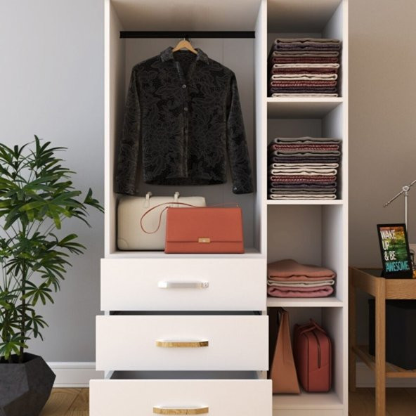 Ünüvar Konsept Emre Lüx 3 Kapı 3 Çekmeceli Gardrop - Resim 3