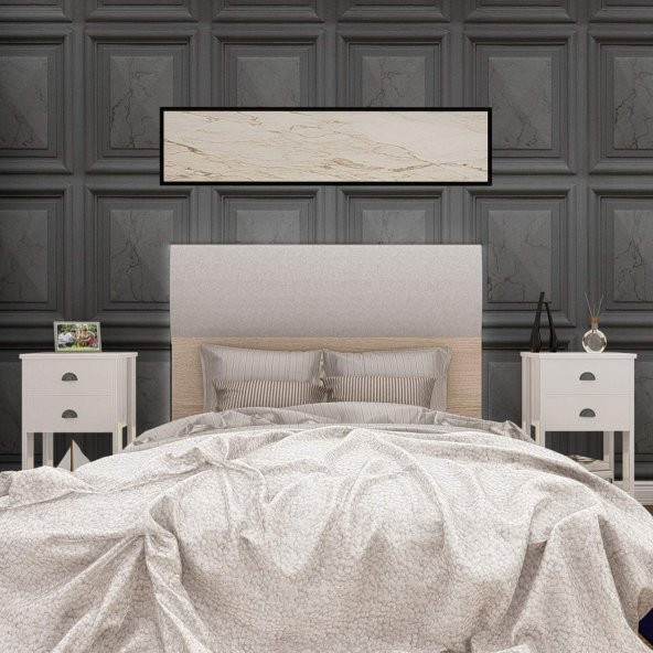 Ünüvar Konsept Retro Serisi Çift Çekmeceli Komodin Beyaz Füme Kulp - Resim 6