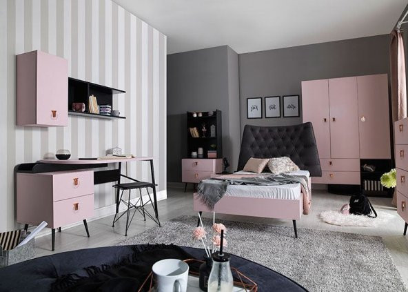 Rengarenk Flamingo  Duvar Rafı - 2