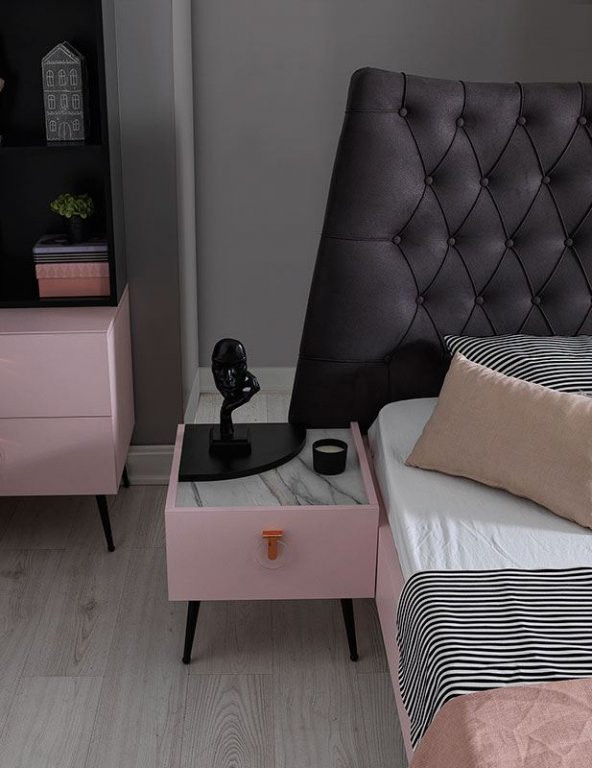 Ünüvar Konsept RENGARENK Flamingo  Komodin  k1 - Resim 2