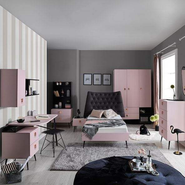 Rengarenk Flamingo 100X200 Karyola k1 - 3