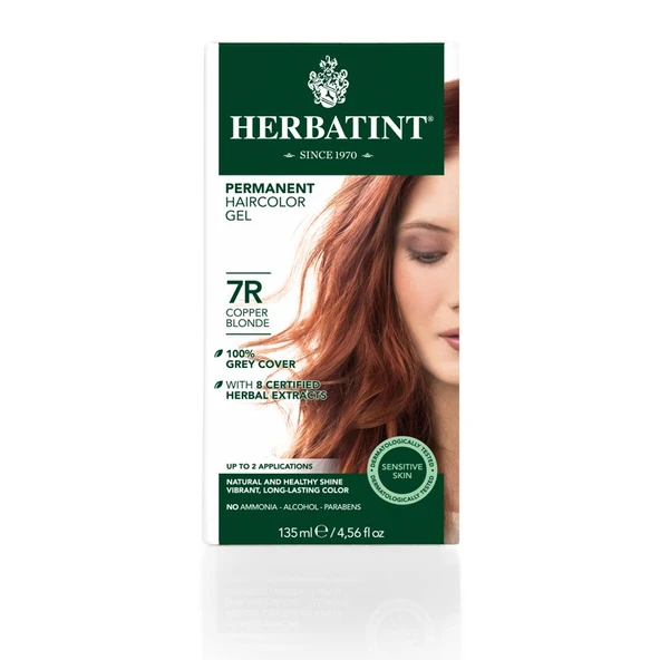 Herbatint No. 7R Blond Cuivre Açık Bakır Saç Boyası 150ml.
