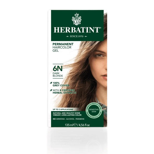 Herbatint 6N Blond Fonce Koyu Kumral Saç Boyası 150ml.