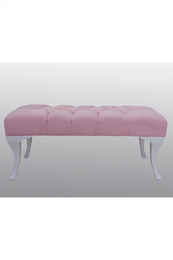 Ünüvar Konsept Puf & Benç 45*90-Pls Ayak Silenebilir Kumaş Pembe K1 - 2