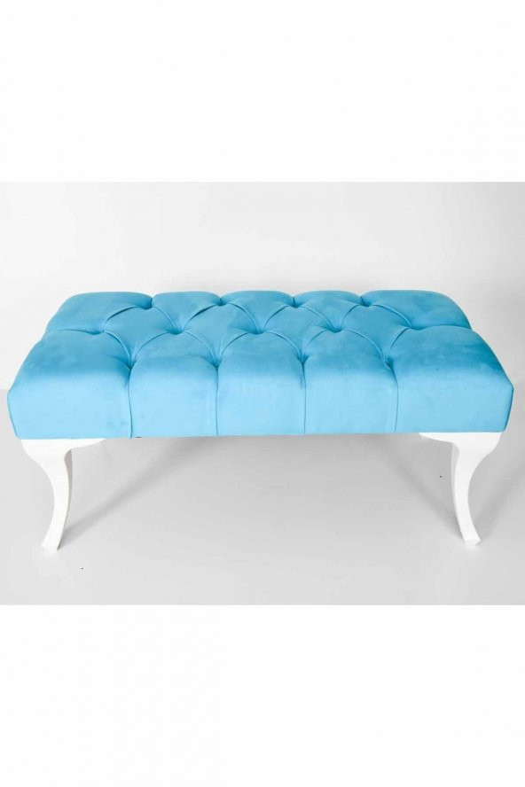 Bensimon Puf & Benç 45*90-Pls Ayak Silenebilir Kumaş Turkuaz K1 - 2
