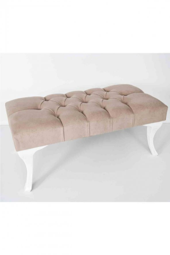 Bensimo Mobilya Puf & Benç 45x90-Pls Ayak Silenebilir Kumaş Sütlü Kahve K1 - 3