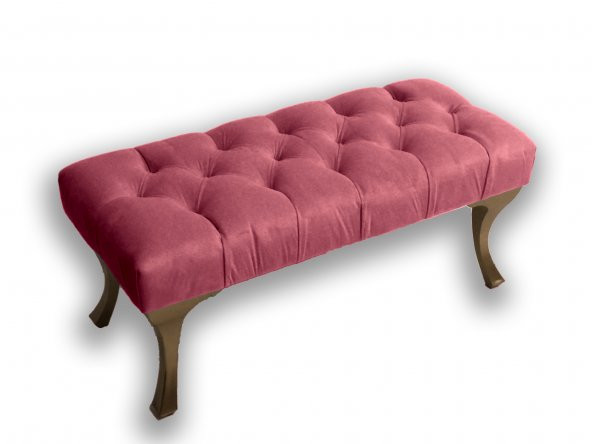 Ünüvar Konsept Puf & Benç 45*90-Pls Ayak Silenebilir Kumaş Pembe K1 - 2