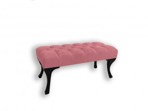 Ünüvar Konsept Puf & Benç 45*90-Pls Ayak Silenebilir Kumaş Pembe K1 - 2