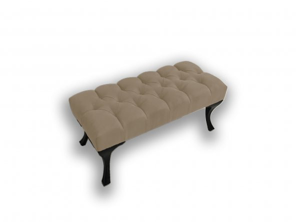 Ünüvar Konsept Puf & Benç 45X90-Pls Ayak Silenebilir Kumaş Krem K1