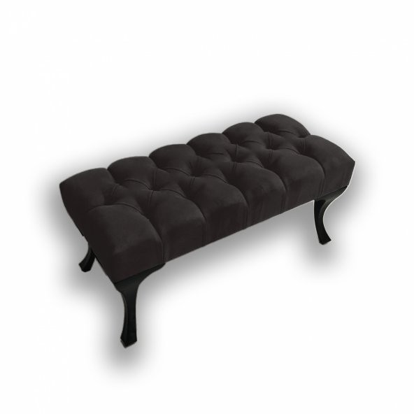 Ünüvar Konsept Puf & Benç 45X90-Pls Ayak Silenebilir Kumaş Siyah K1
