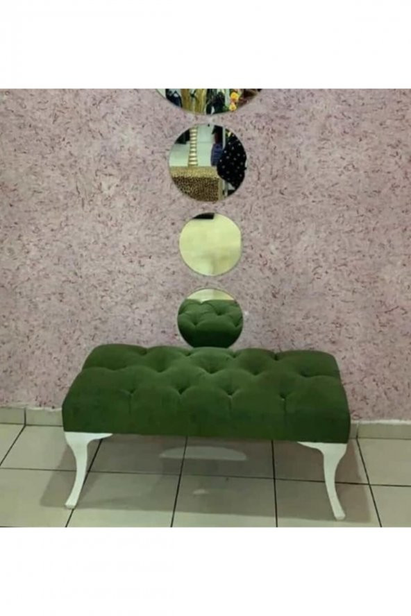 Kozan Puf & Benç 45*90-Pls Ayak Silenebilir Kumaş Yeşil K1
