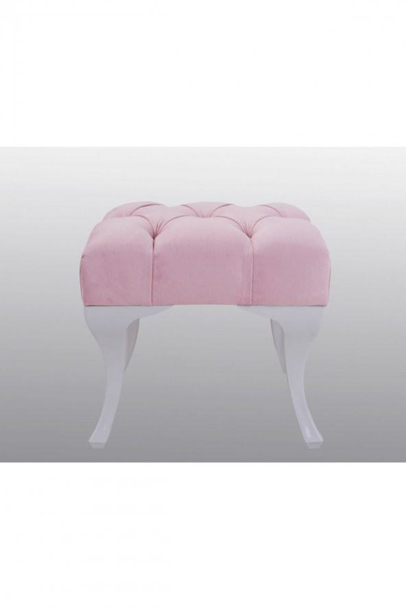 Kozan Puf & Benç 45*45-Pls Ayak Silenebilir Kumaş Pembe K1 - 3
