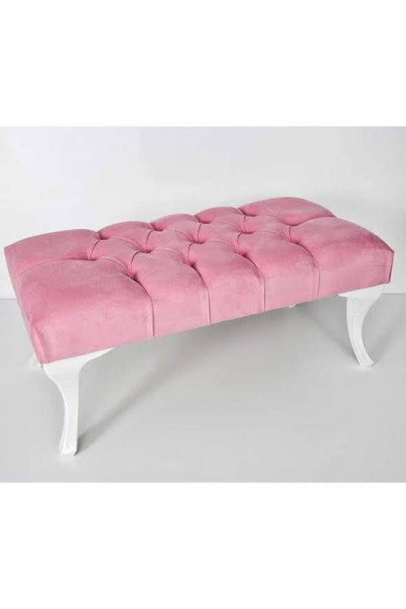 Ünüvar Konsept Puf & Benç 45*90-Pls Ayak Silenebilir Kumaş Pudra