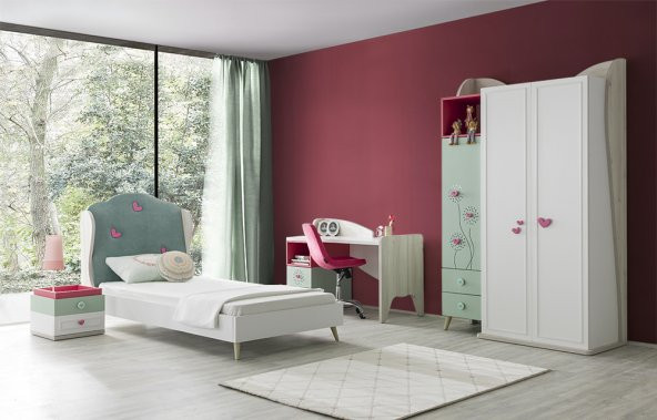 Ünüvar Konsept RENGARENK Candy 3 Kapılı  Gardrop - Resim 3