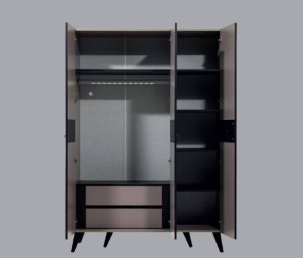 Ünüvar Konsept RENGARENK Canella 3 Kapılı  Gardrop k1 - Resim 2