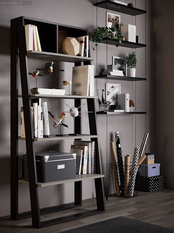 RENGARENK Canella  Kitaplık  k1 - Resim 2