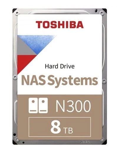 TOSHIBA 8TB N300 SATA 3.0 7200RPM 256MB 3.5 Dahili Disk HDWG480UZSVA