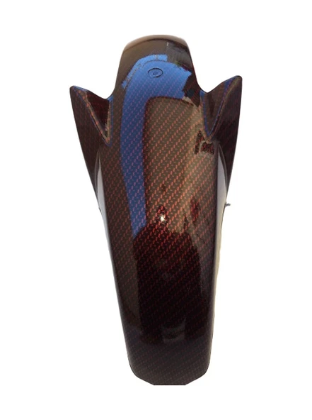 Ybr K Ön Çamurluk Karbon Kaplama Bordo - Resim 4