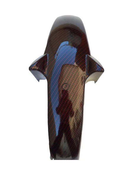 Ybr K Ön Çamurluk Karbon Kaplama Bordo - Resim 2