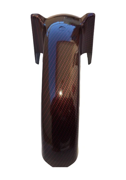 Ybr K Ön Çamurluk Karbon Kaplama Bordo - Resim 6