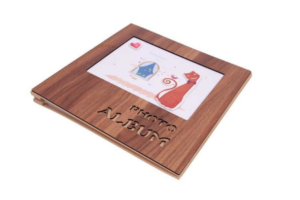 Ahşap Kapaklı Fotoğraf Albümü - 4