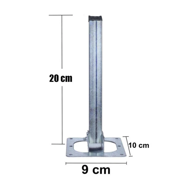 Sofra Ayağı Metal Çinko Katlanır Yer Sofrası Sini Altı 20 cm - 2