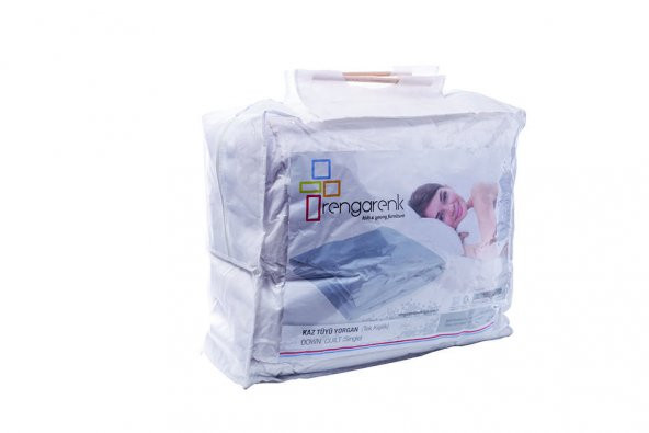 Ünüvar Konsept RENGARENK Kaz Tüyü Yorgan 155x215  cm - Resim 3