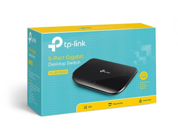 TP-Link TL-SG1005D 5 Port 10/100/1000 Mbps Gigabit Switch - 4