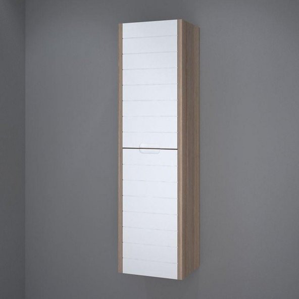 Denko Mostar 70 cm MDF Beyaz Banyo Dolabı Takımı ve Boy Dolabı - 3