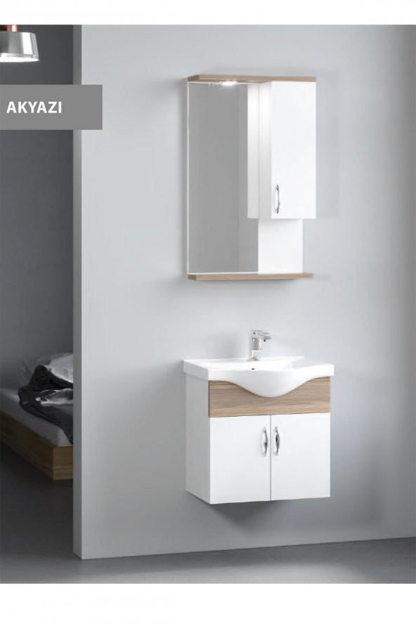 Denko Akyazı 55 cm MDF Banyo Dolabı Takımı
