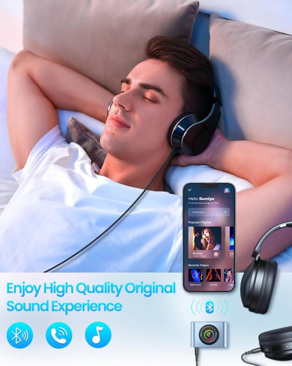 Joyroom JR-CB1 Bluetooth 5.3 3IN1 Bluetooth Araç Adaptörü - 5