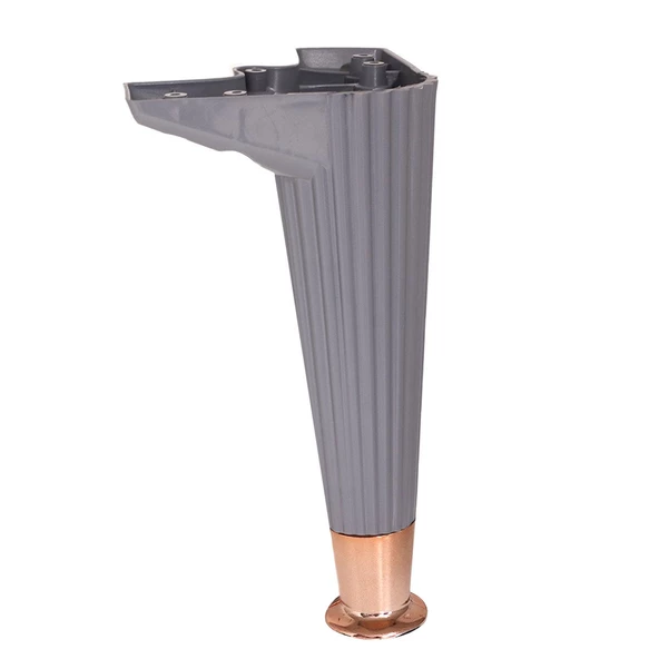 Mobilya Kanepe Koltuk Ünite Ayağı 22 Cm Konsol Tv Ünitesi Ayakları Antrasit Roz - 2