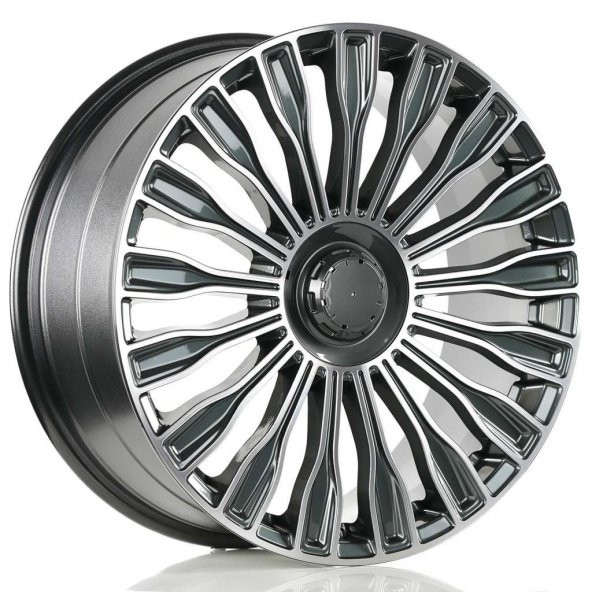 EMR-A329-02 9.5x19"-5x112 ET48 66.6 Gun Metal Diamond Jant (4 Adet)