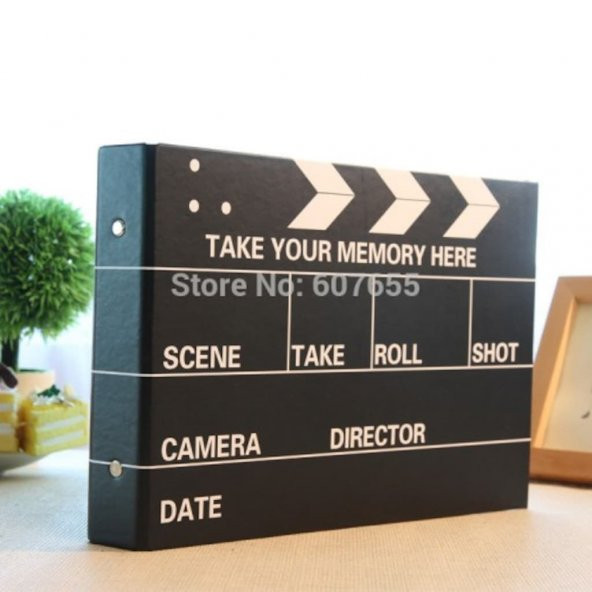 Klaket Tasarımlı Kendin Yap Fotoğraf Albümü Hediye Albümü - 3